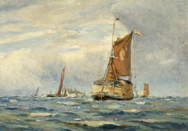 William Lionel Wyllie A Breezy Day on the Medway, Kent china oil painting image